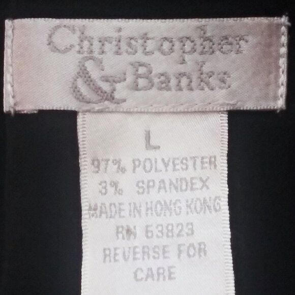 CHRISTOPHER & BANKS Faux Suede Christmas Embroidered Maxi Dress Pockets Sz L VTG - Picture 7 of 8